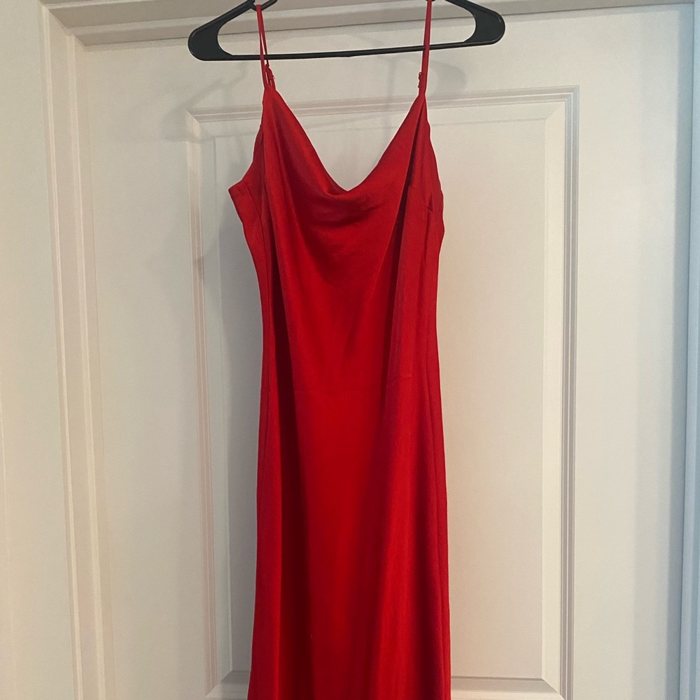 Silk midi dress. Worn once in perfect condition